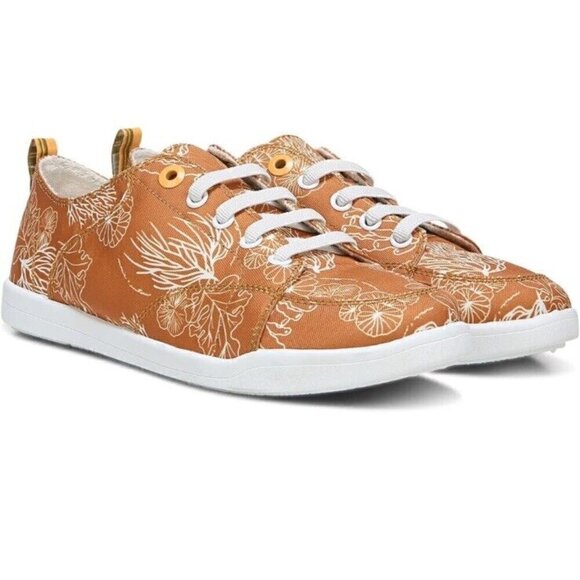 Vionic Beach Pismo Sneaker Womens 7 Wide Starfish Coral Print Supportive - Picture 7 of 8